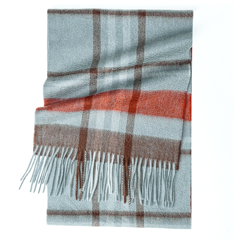 100% cachecol de caxemira xadr - Muffler Men Wool avaliação e preço