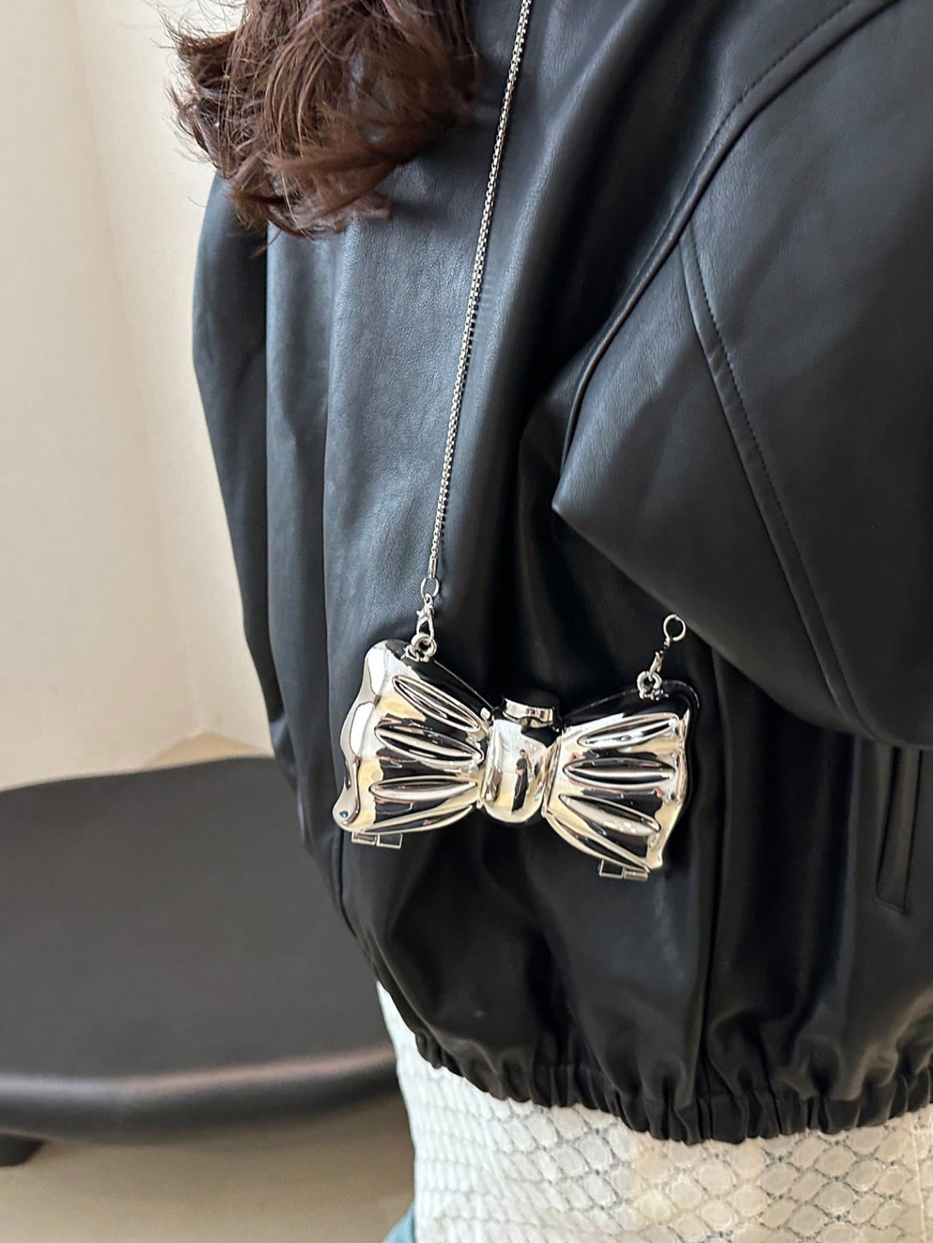 Mini bolsa de mão decorada com - Tie Clip Silver avaliação e preço