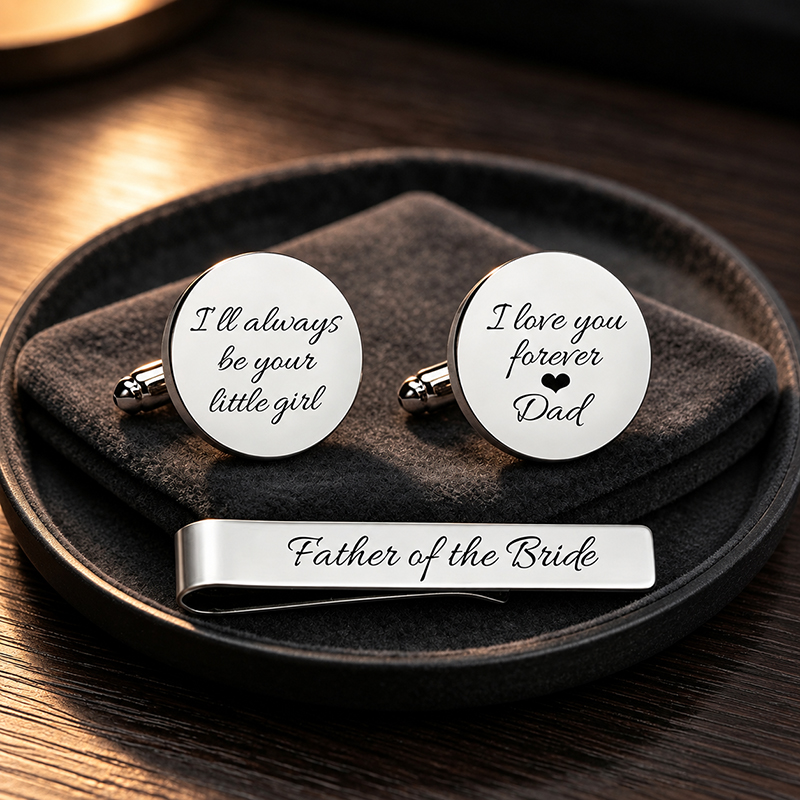 Conjunto de abotoaduras e pren - Tie Bar Set Gift avaliação e preço