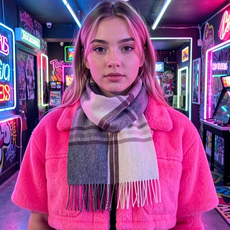 Cachecol de pescoço grosso, co - Infinity Scarf Knit avaliação e preço